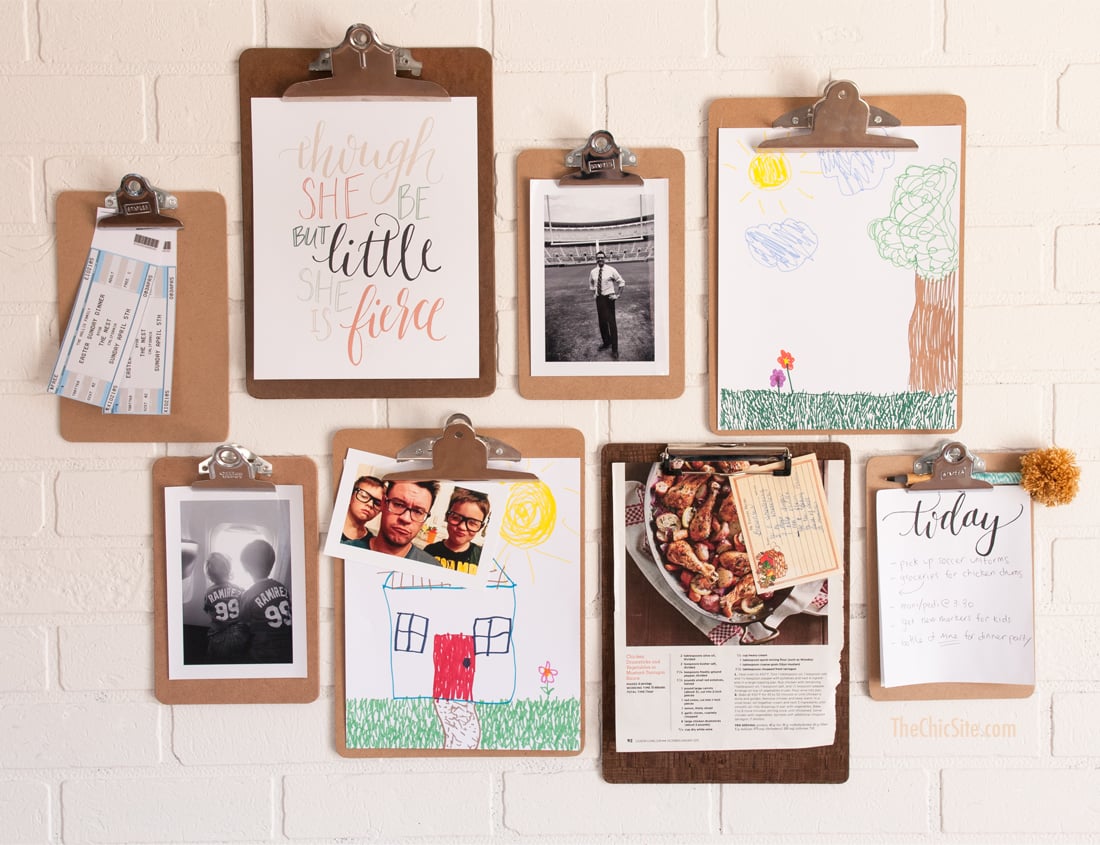 Cool Family Wall Organizers for Notes and Art