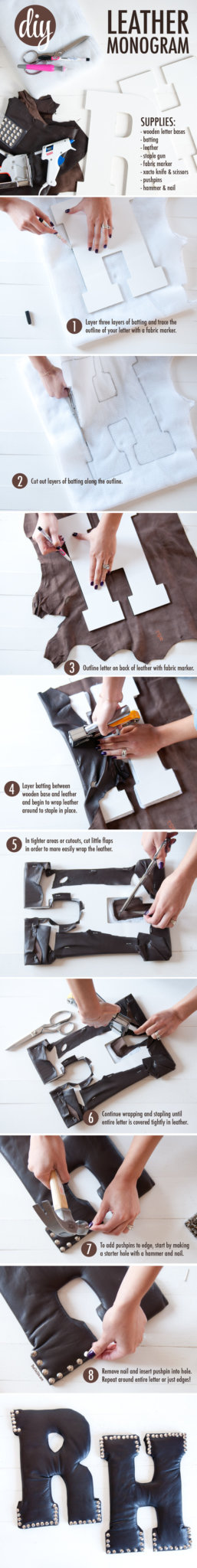 How to Make a Leather Monogram