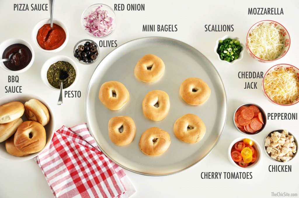 how to make pizza bagels