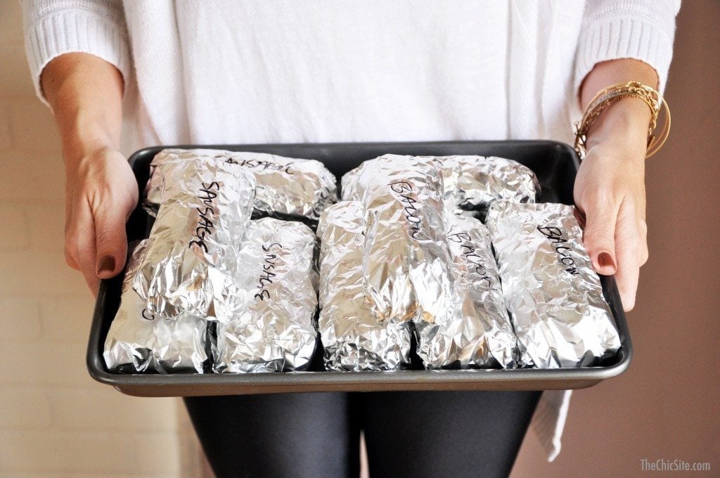 make ahead frozen breakfast burritos