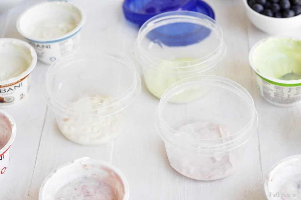 yogurt in plastic container